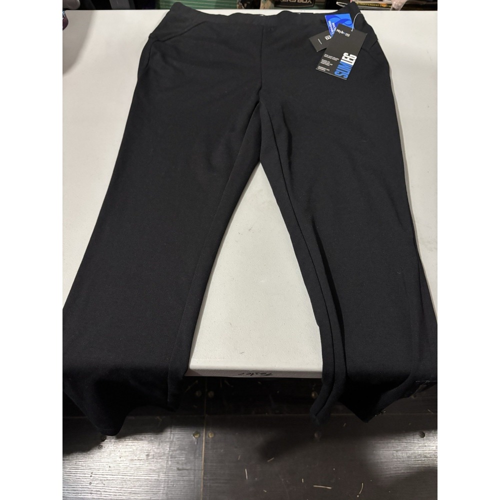 Style‎ & Co  Stretch Comfort Waist NWT Slim Leg Black Womens Pants Petite Large